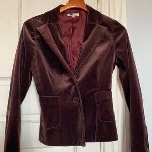 Vince Brown Velvet Blazer - Size 2